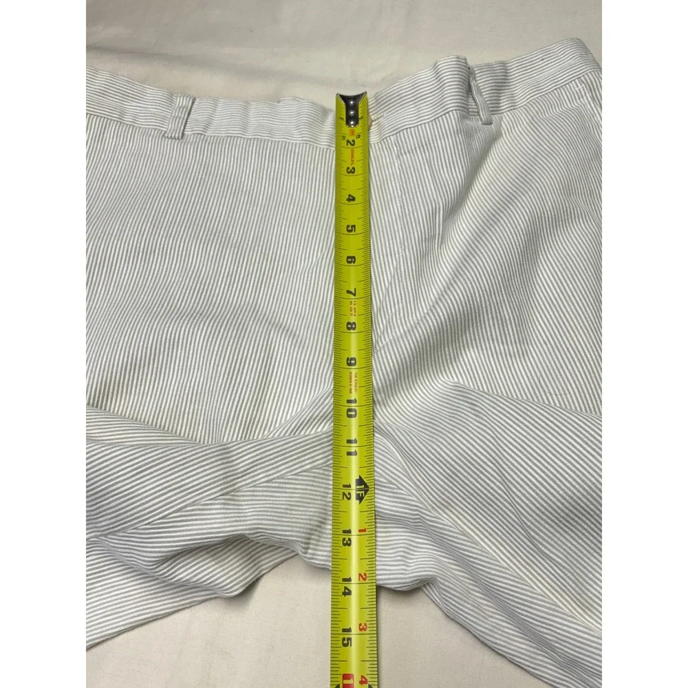 Southern Tide Skipjack Flat Front Corded Pants Mens 36x32 Tan White Striped 7310